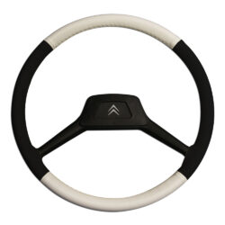 1005667 Steering Wheel Cover 39cm - Black & White