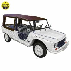 0801046 Mehari Hood Cover Set (Without Doors) for Aluminium Windscreen - 4 Straps - Brown