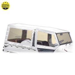 0801111 Mehari Hood Top Cover (With Fixing Bar) for Aluminium Windscreen - 4 Straps - White