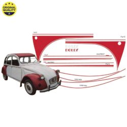 2908030 2cv Dolly Sticker Set - Red & White