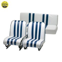 13020310 REAR - Mehari Seat Cover - Blue and White