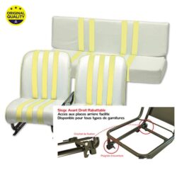 1301613 RIGHT - Mehari Complete Seat - Tiltable - Yellow and White