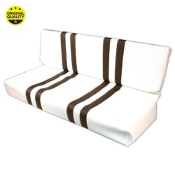 1303036 REAR - Mehari Seat Cover - Brown and White