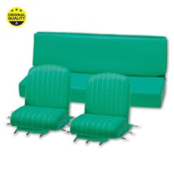 13040040 Mehari Seat Covers - Green - Complete Set - 2x Front &  1x Rear