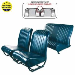 3304212 Seat Cover Set - Inner Rounded Corners - With Sides - Blue