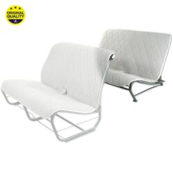 3303005 REAR - Bench Seat Cover - Without Sides - Grey Diamond Dolly Pattern