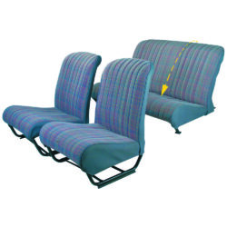33043112 Seat Cover Set with Folding Rear Seat - Inner Rounded Corners - Special Pattern