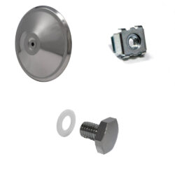 1200539 Stainless Steel Hub Cap Kit (One Wheel)